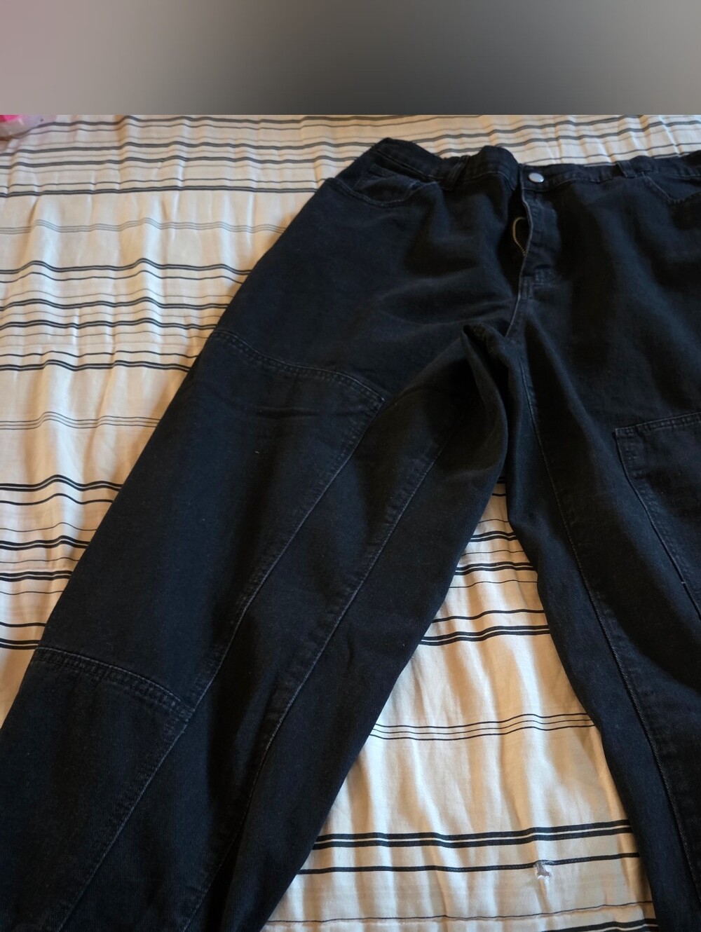 Emery Rose Double Knee Barrel Pants